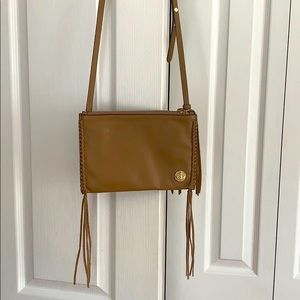 Vince Camuto Litzy Mocha Fringe Crossbody Purse